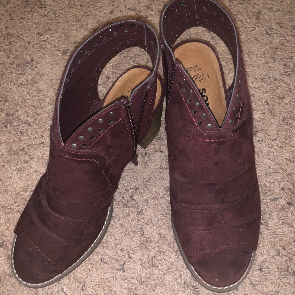 Sonoma Maroon Heeled Bootie